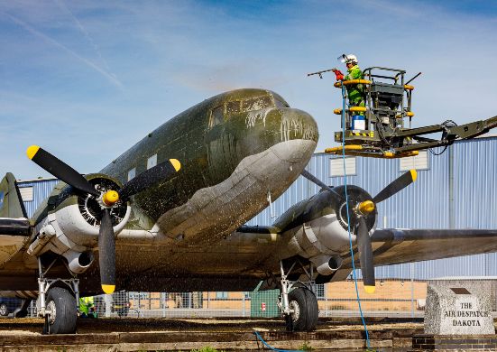 Dakota getting a deep clean from Serco